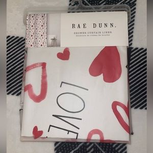 NEW Rae Dunn “Love” Shower Curtain Liner